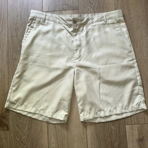 Tour Max Khaki Golf 9" Shorts Lightweight Polyester Casual Active Adult Men's 38